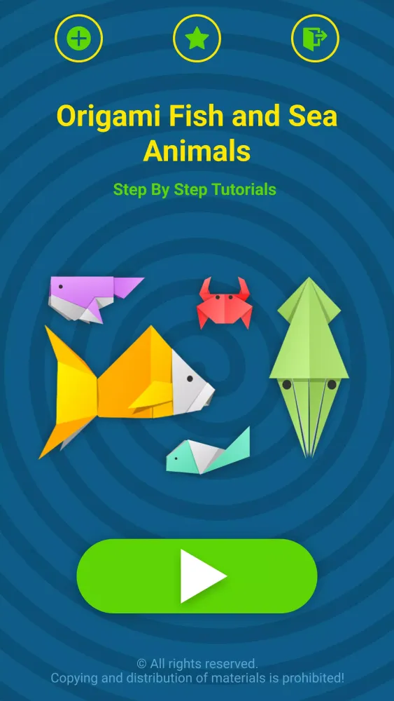Ảnh chụp màn hình của Origami Fish & Aquatic Animals