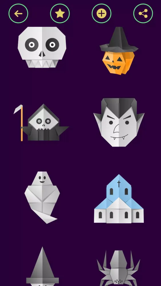 Скриншоты Origami Halloween
