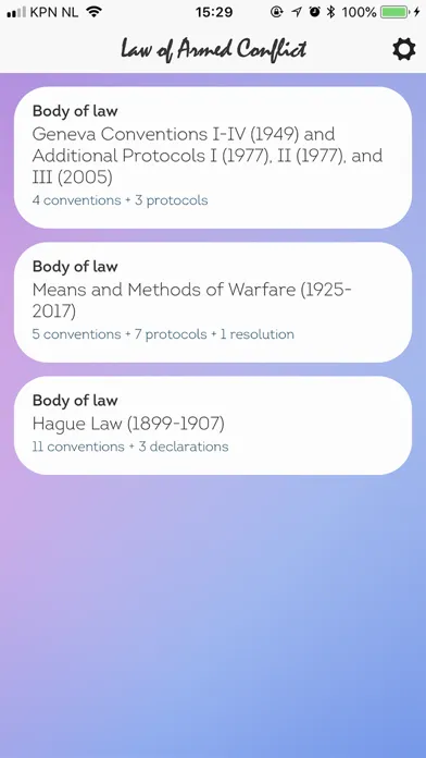 Law of Armed Conflict應用截圖