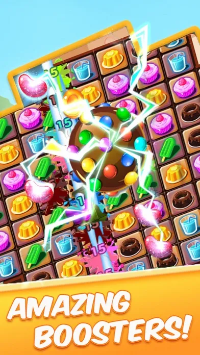 Capturas de tela do Forzen Cream - Ice Cake match3