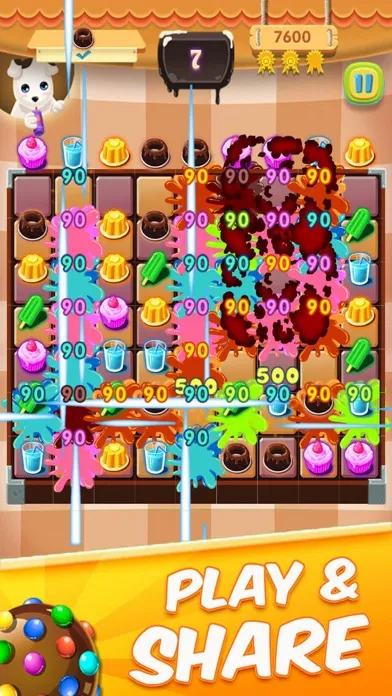 Capturas de tela do Forzen Cream - Ice Cake match3