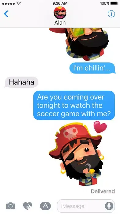 Pirate Kings Animated Stickers for Apple iMessage Ekran Görüntüleri