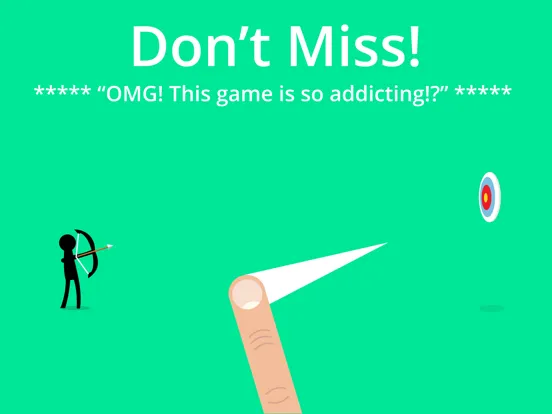Ảnh chụp màn hình của Don't Miss (Stickman Archery) iPad 