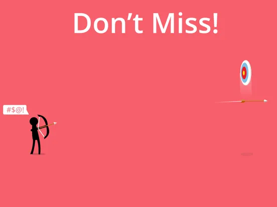 Ảnh chụp màn hình của Don't Miss (Stickman Archery) iPad 