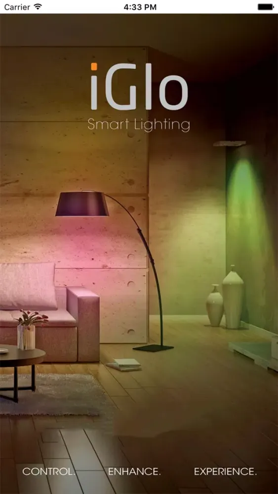 ภาพหน้าจอของ iGlo Smart Lighting