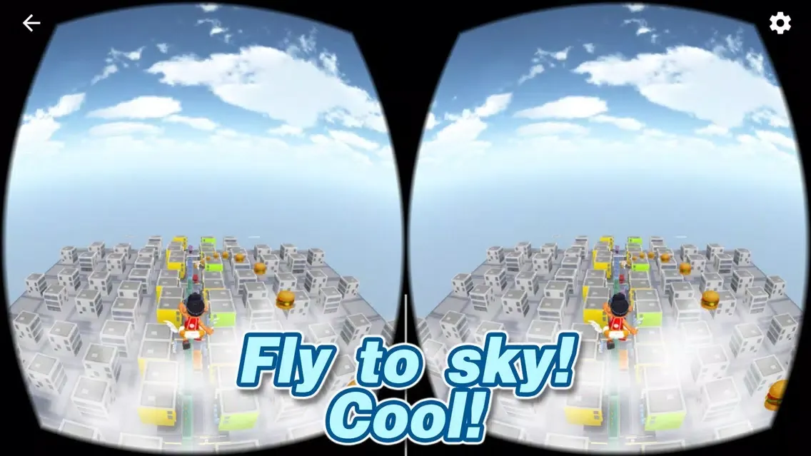 3D City Run VR for Google Cardboard-Parkour game! Ekran Görüntüleri