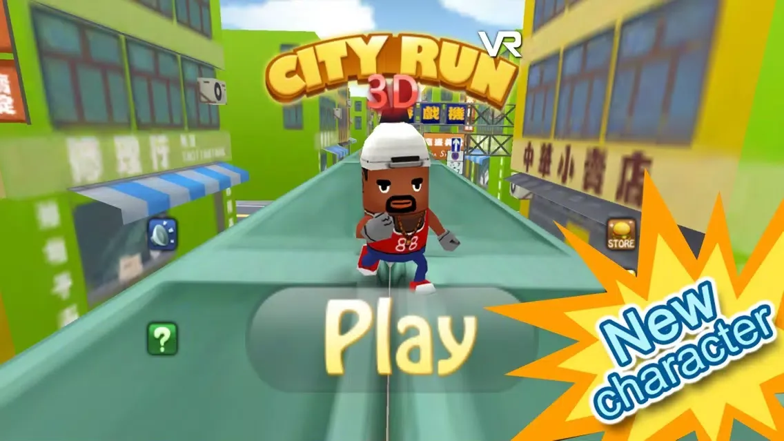 3D City Run VR for Google Cardboard-Parkour game! Ekran Görüntüleri