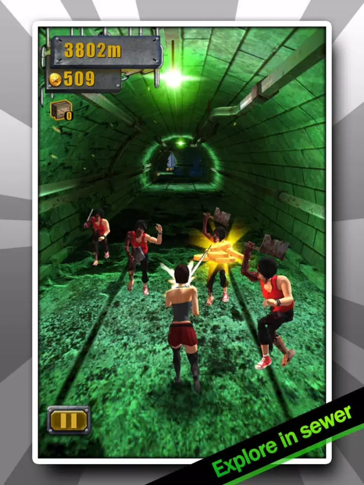 3D City Run Hot-The most classic girl zombie game! iPad 應用截圖