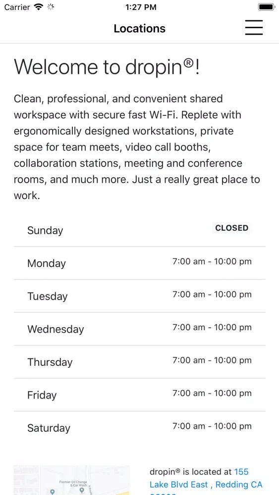 dropin coworking Screenshots
