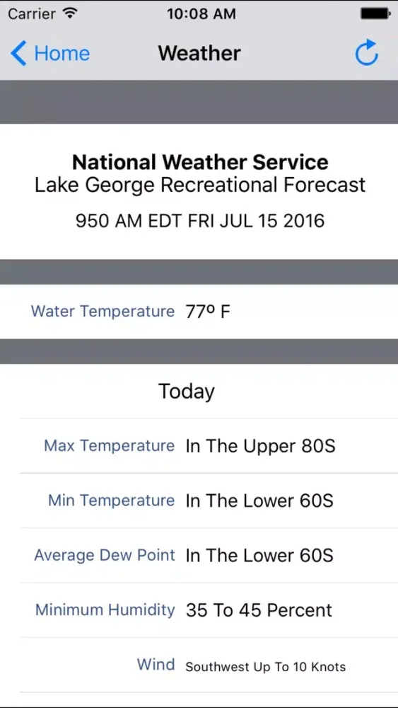 Lake George Boaters Directory Screenshots