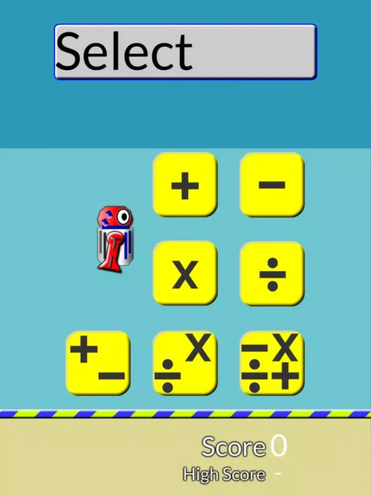 Gigabot Math Practice Drills for Grades 1 to 7 iPad  Screenshots