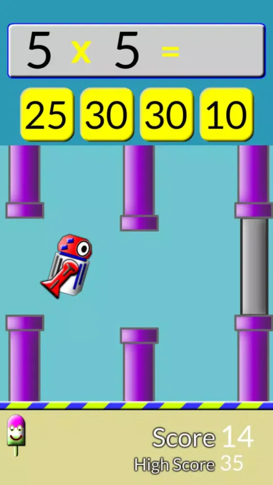 Gigabot Math Practice Drills for Grades 1 to 7 Screenshots