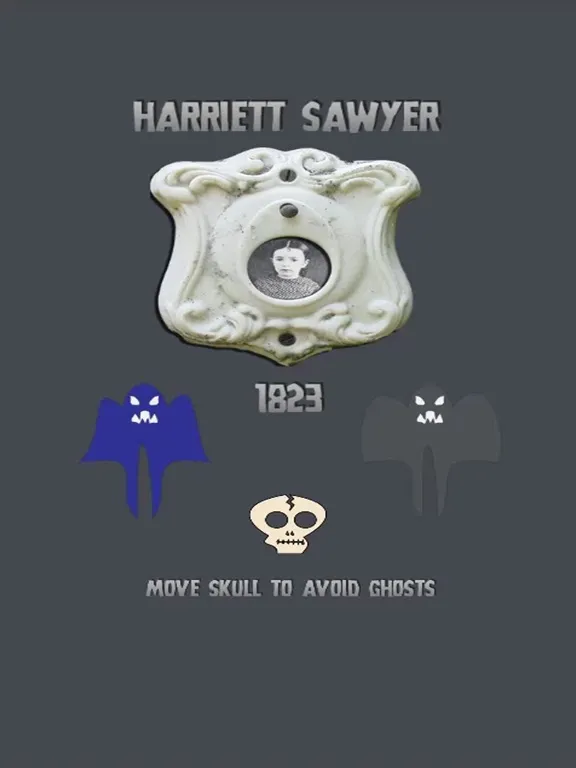 Capturas de tela do Harriett Sawyer 1823 iPad 