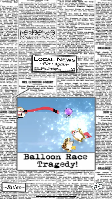 Hedgehog Balloon Race Screenshots
