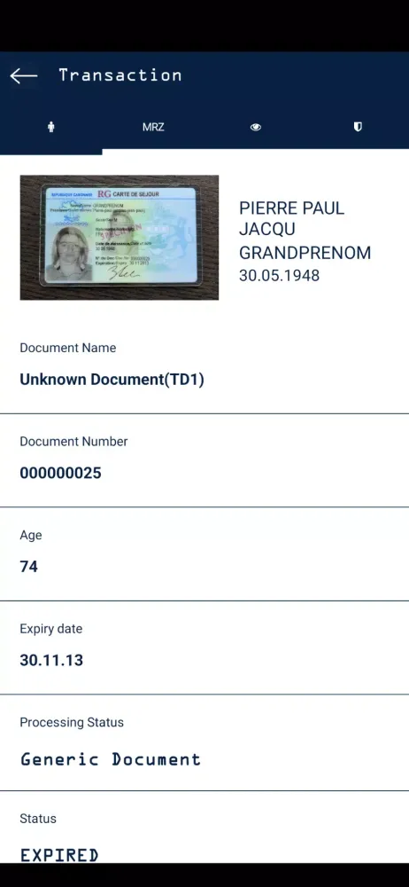Genuine-ID Screenshots