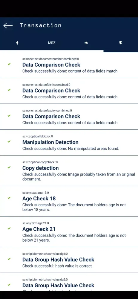 Genuine-ID Screenshots