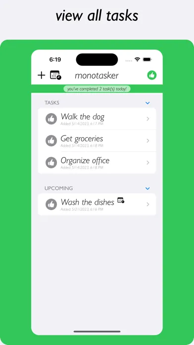 monotasker: tasks & to do list Screenshots