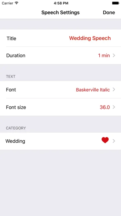 Speeches App स्क्रीनशॉट