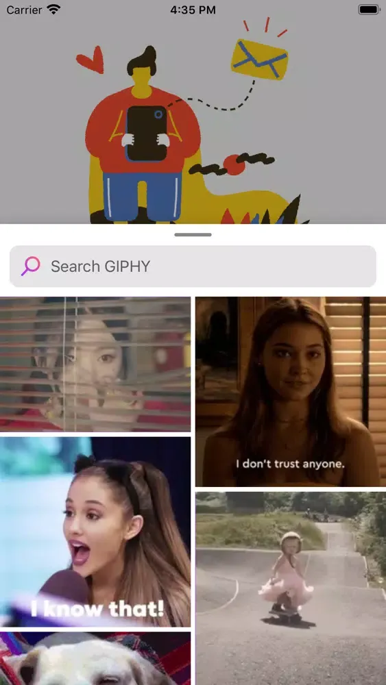 Скриншоты GIF : The GIF Search Engine
