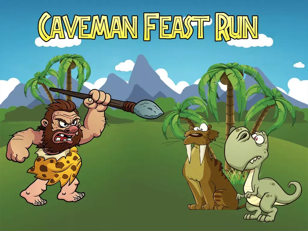 Caveman Feast Run iPad  Screenshots