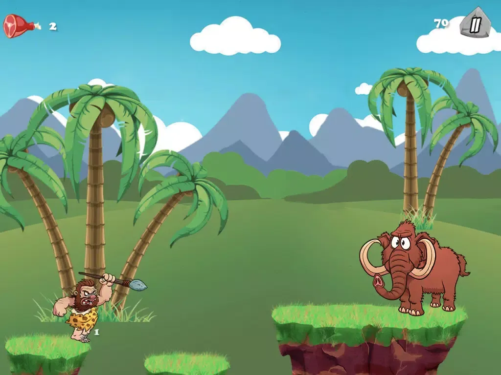 Caveman Feast Run iPad  Screenshots