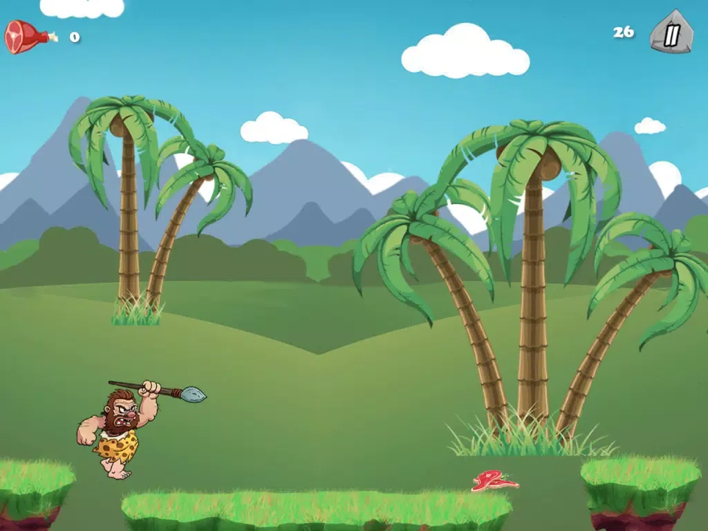 Caveman Feast Run iPad  Screenshots