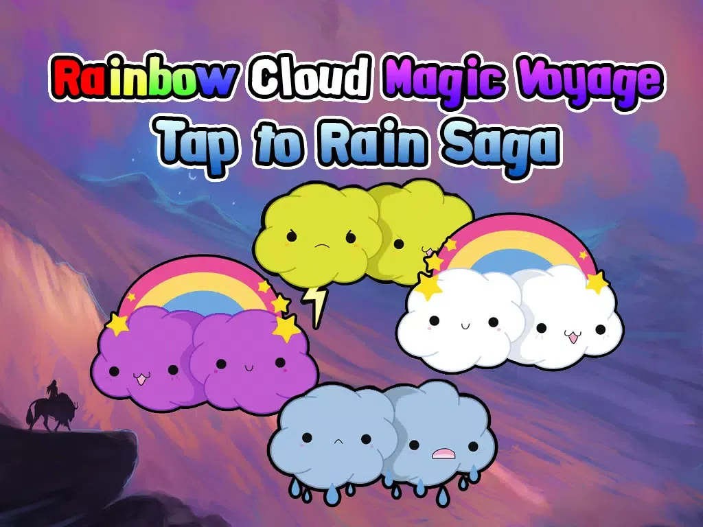 Rainbow Cloud Magic Voyage: Tap to Rain Saga iPad  سکرین شاٹس