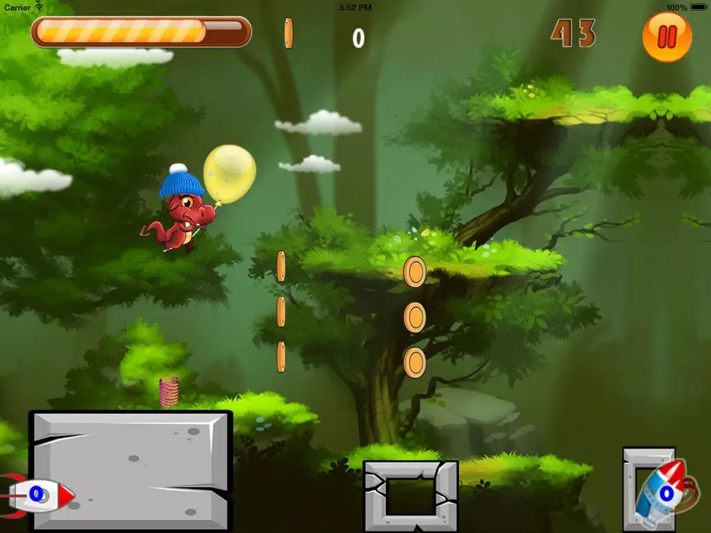 Captures d'écran de Cute Dragon Fire Age Jump: Country Escape iPad 