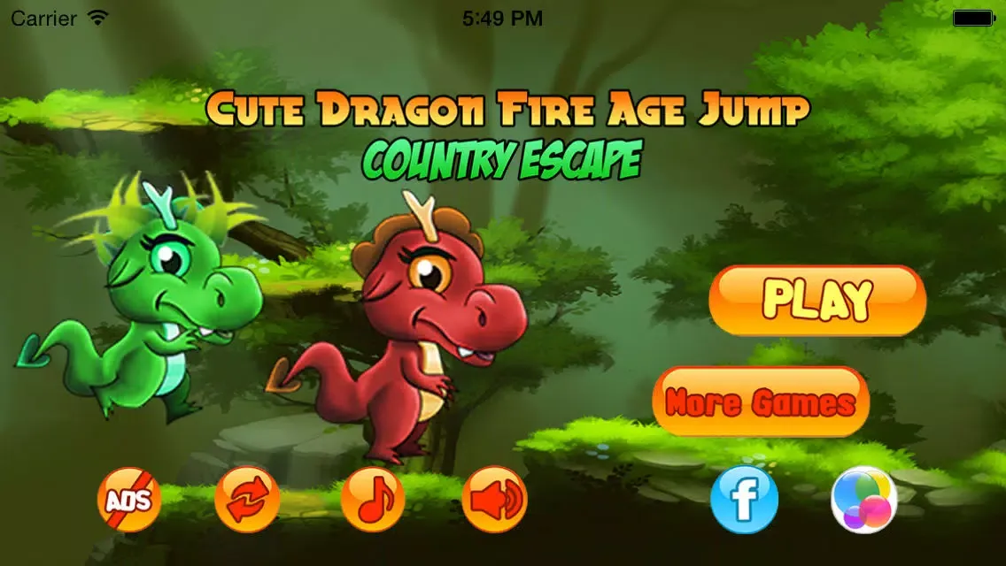 Captures d'écran de Cute Dragon Fire Age Jump: Country Escape