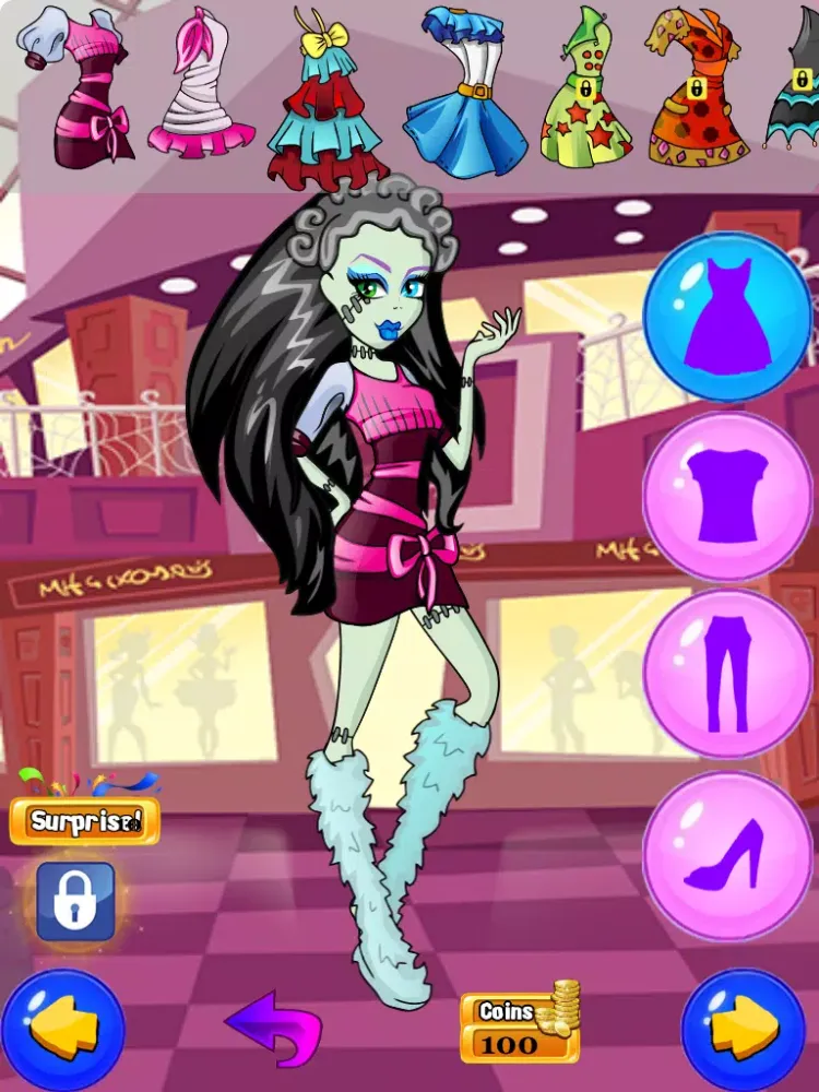 Monster Girls Fashion Beauty Makeover & Dress Up: Style the Fashionistas iPad  Screenshots