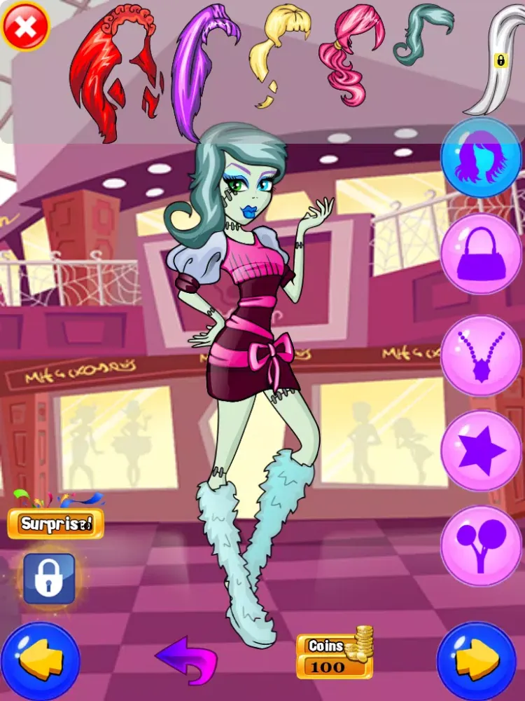 Monster Girls Fashion Beauty Makeover & Dress Up: Style the Fashionistas iPad  Screenshots