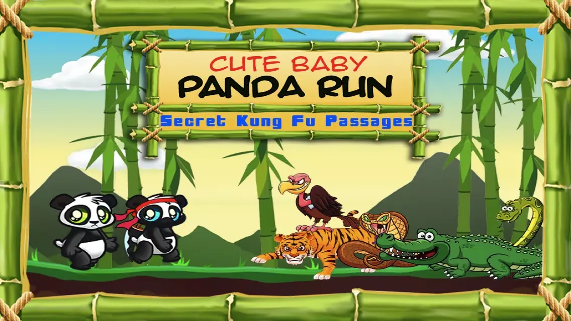 Ảnh chụp màn hình của Cute Baby Panda Run: Secret Kung Fu Passages