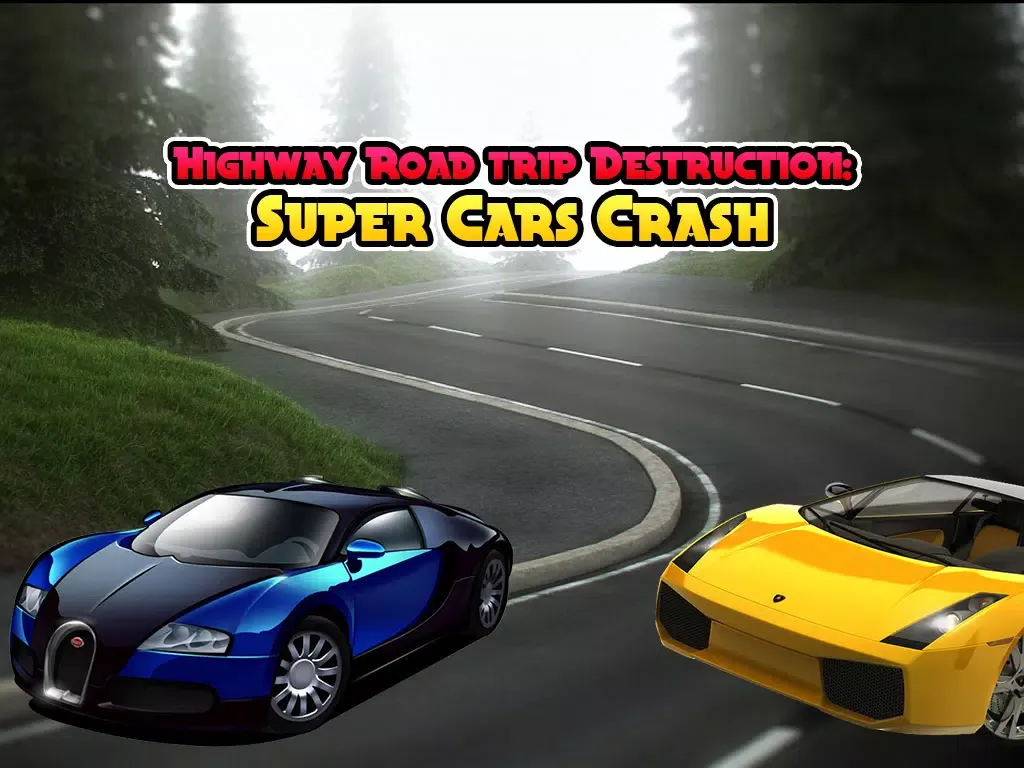 ภาพหน้าจอของ Highway Road trip Destruction: Super Cars Crash iPad 