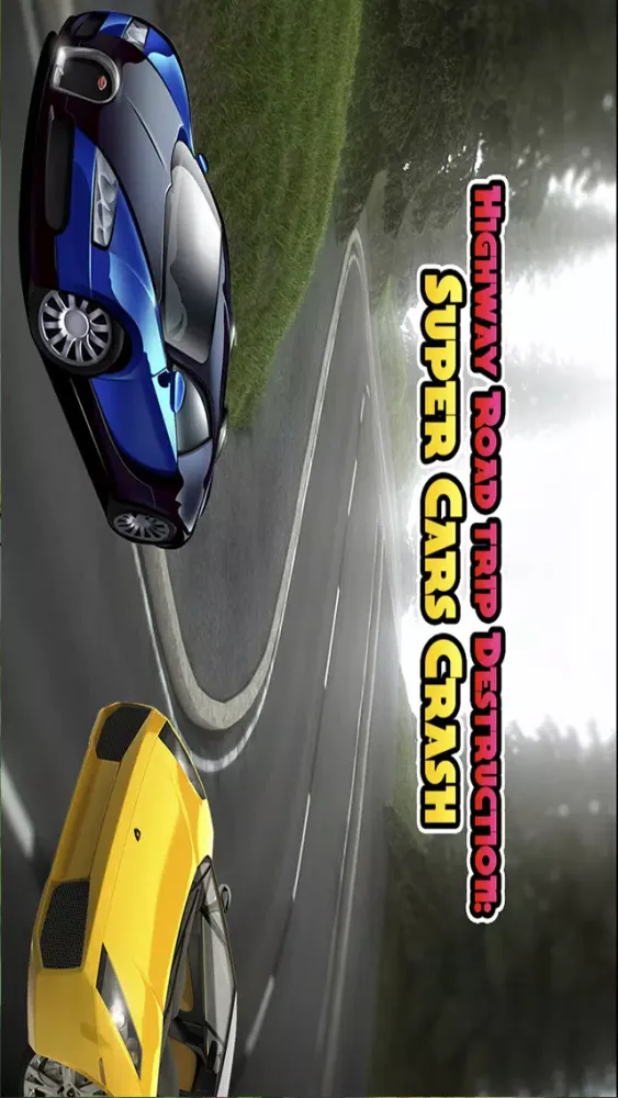 ภาพหน้าจอของ Highway Road trip Destruction: Super Cars Crash
