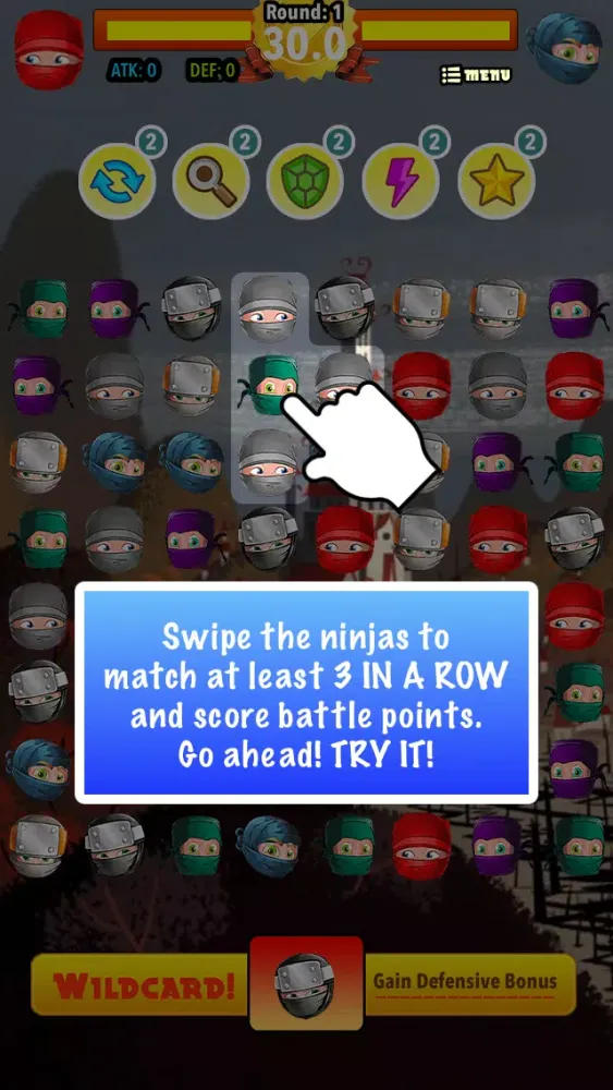 Captures d'écran de Tiny Ninja War Fighter Match