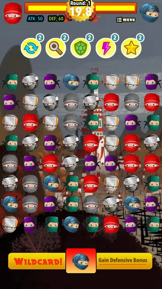 Captures d'écran de Tiny Ninja War Fighter Match