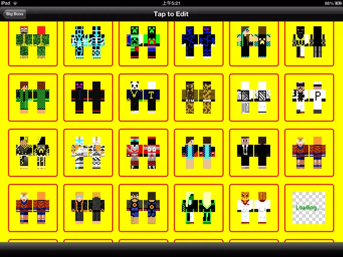 1000000+ Skins Pro Creator for Minecraft Edition iPad  스크린샷