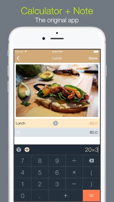CalcNote = Calculator + Note LE应用截图
