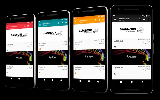 Tangkapan layar [Substratum] Luminous Theme