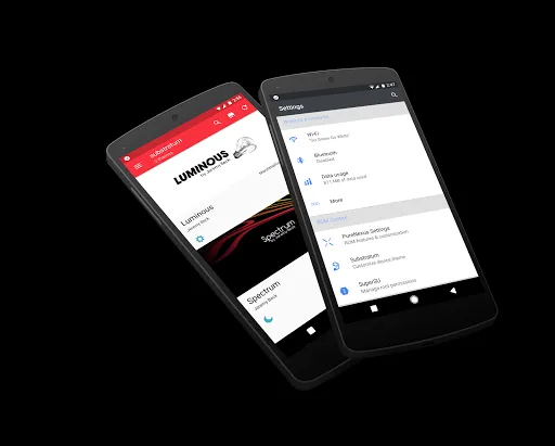Tangkapan layar [Substratum] Luminous Theme