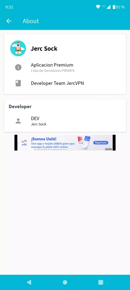 Captures d'écran de JERC SOCK