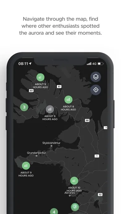 Screenshot di hello aurora: forecast app