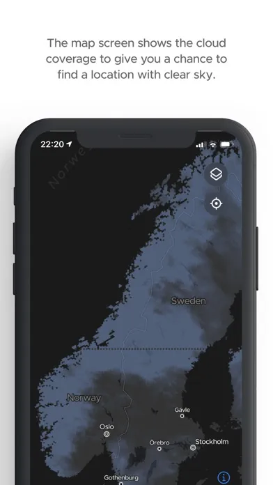 Screenshot di hello aurora: forecast app