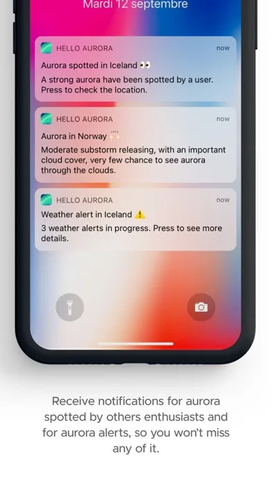 Screenshot di hello aurora: forecast app