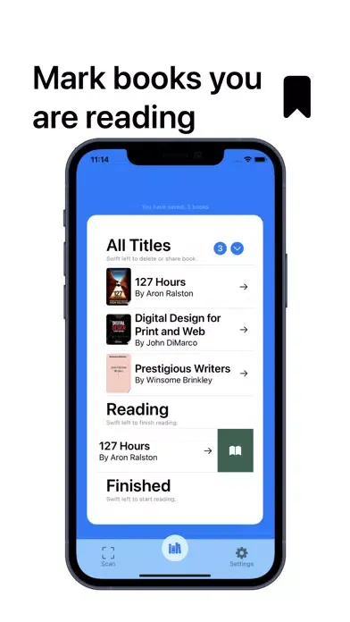 Ảnh chụp màn hình của Bookshlf: Scan to save books