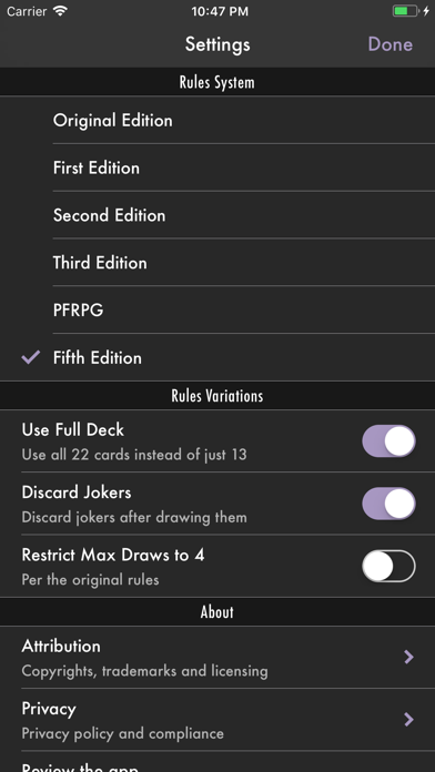 The Deck of Many Things 스크린샷