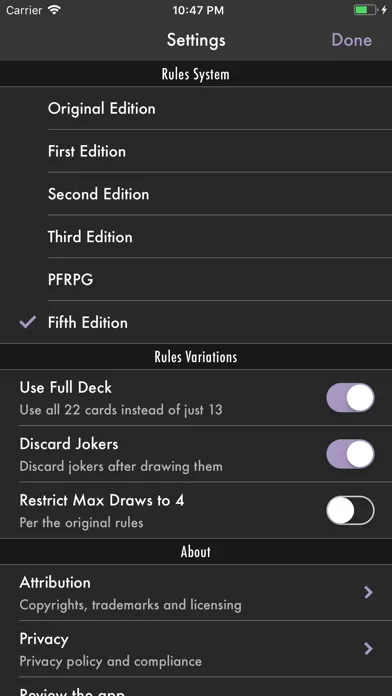 The Deck of Many Things 스크린샷