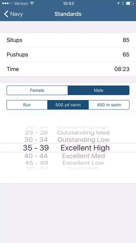 ภาพหน้าจอของ Navy PRT