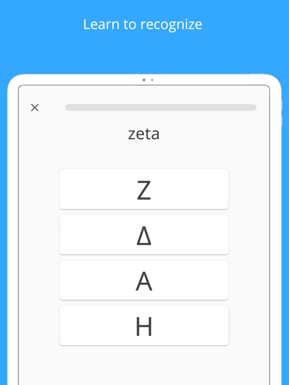 ภาพหน้าจอของ Write It! Greek iPad 