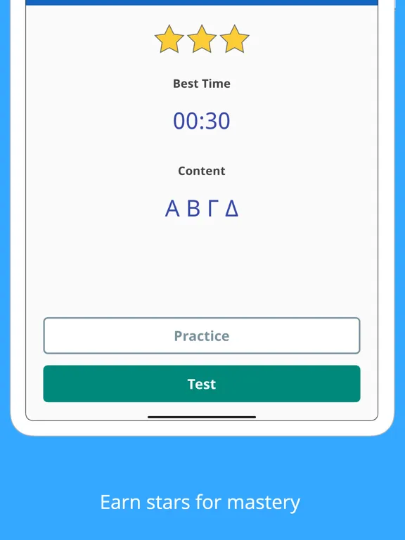 ภาพหน้าจอของ Write It! Greek iPad 